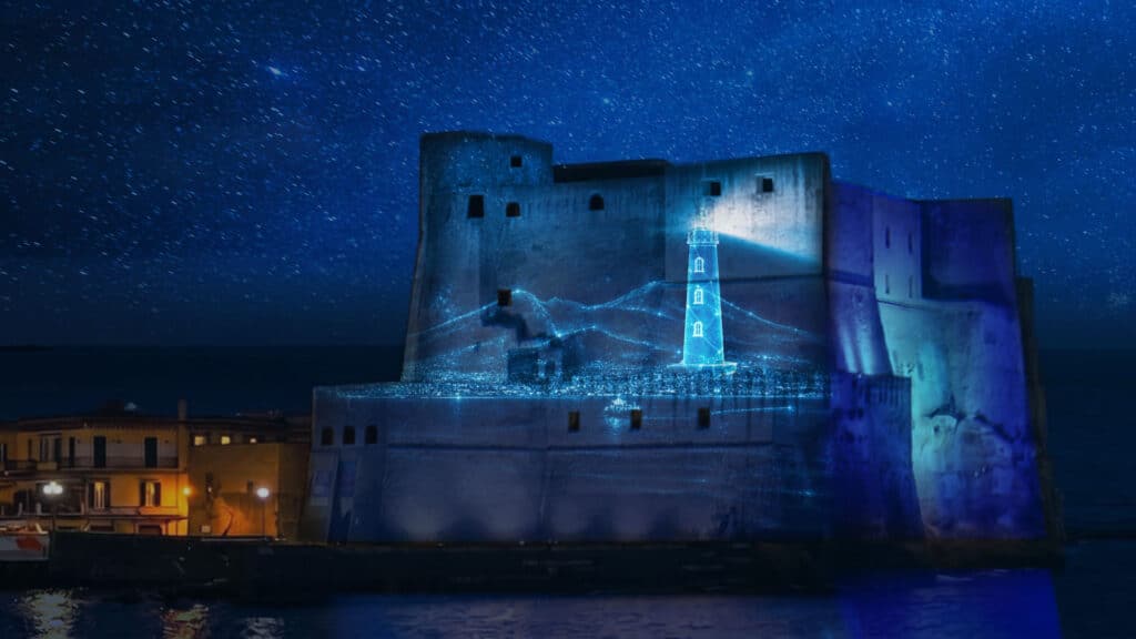 Castel dell’Ovo protagonista del gran finale dell’America’s Cup: il 27 settembre alle 20:30 videomapping gratuito sulla storia di Napoli.
