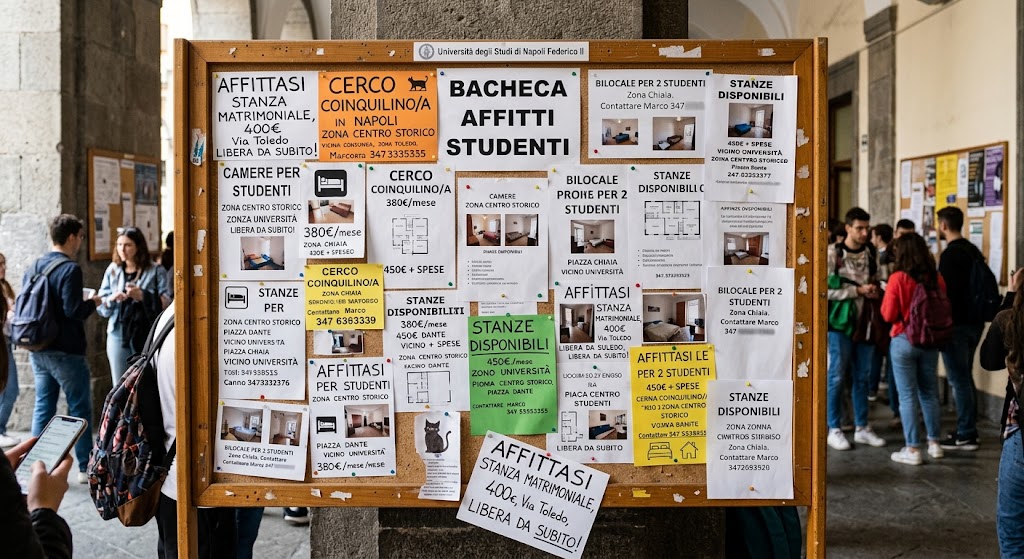 Affitti studenti a Napoli, una stanza singola costa in media 447 euro: prezzi aumentati del 36% dal 2020. I dati sul mercato.