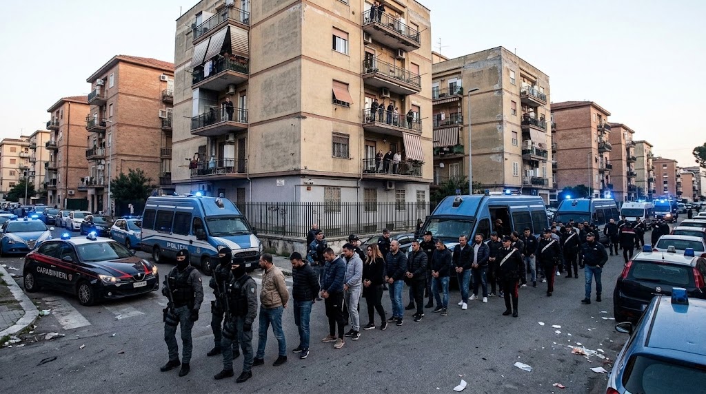 Blitz dei Carabinieri a Napoli contro il clan Petrone-Puccinelli: misura cautelare per 31 persone tra Rione Traiano, Pianura e Fuorigrotta.