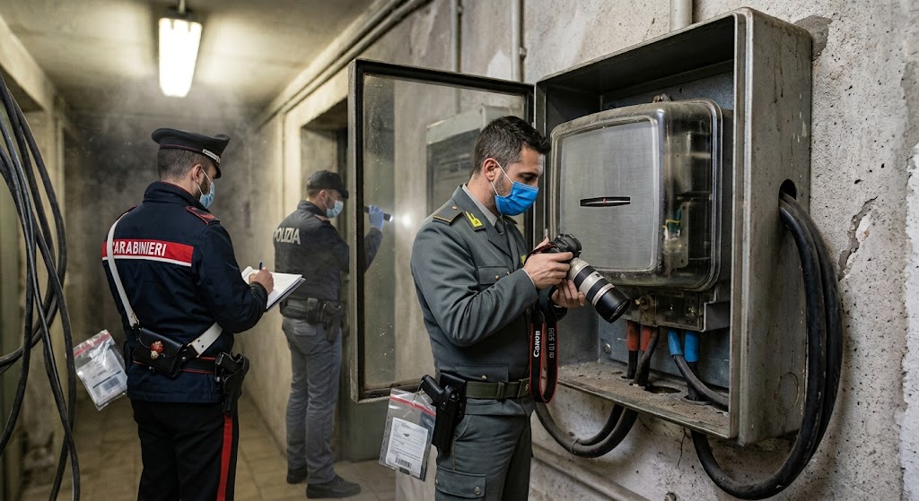 Qualiano, scoperto bar senza contatore e contratto elettrico per circa 5 anni. I carabinieri stimano corrente prelevata per 181mila euro.