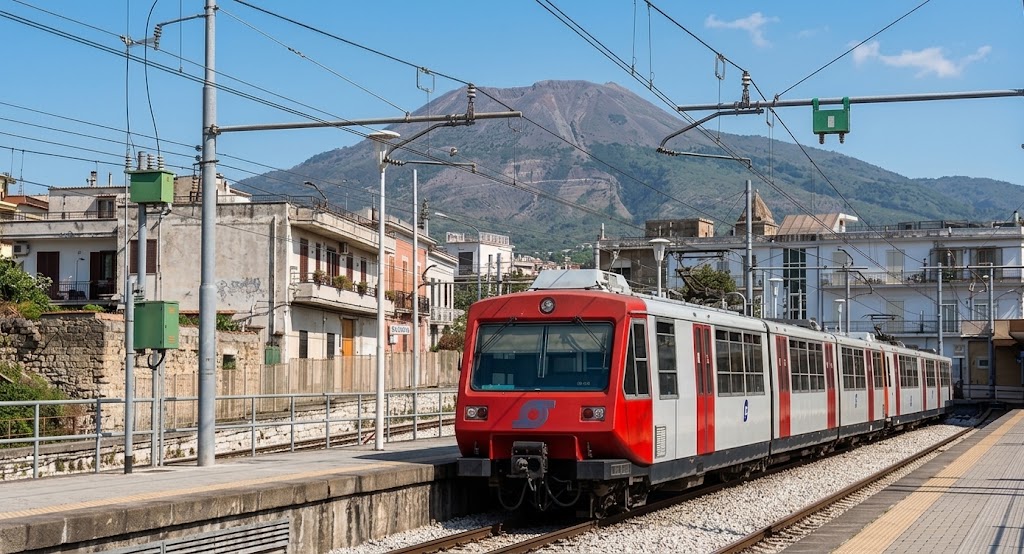 Circumvesuviana, circolazione interrotta tra Napoli e Torre del Greco per mancanza di tensione elettrica. Attivati bus sostitutivi.