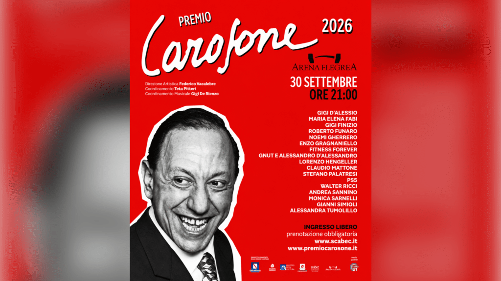 Premio Carosone 2026 questa sera a Napoli: tutti gli ospiti, le canzoni in scaletta e gli omaggi a Renato Carosone, Peppino Di Capri e James Senese.