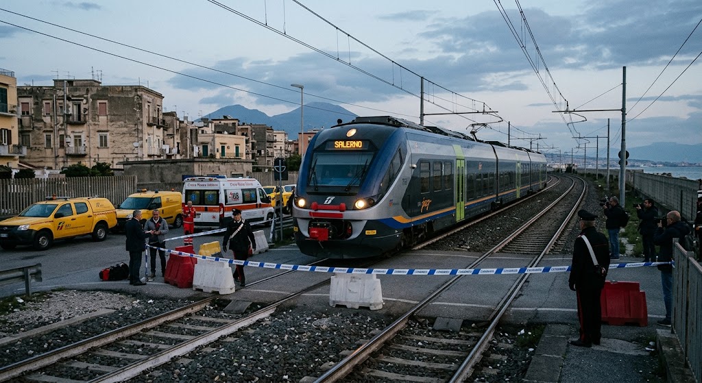 Incidente treno Portici: un uomo è stato investito e ucciso da un treno. Dalle 14:15 ripresa graduale della circolazione sulla Napoli-Salerno.