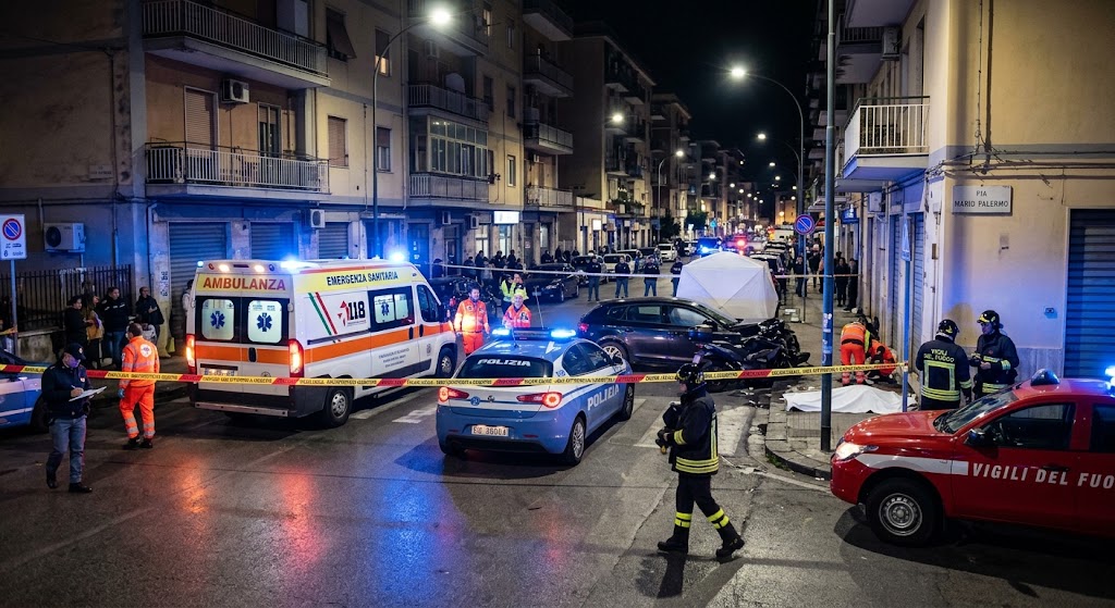 Incidente mortale in via Mario Palermo: un ciclista indiano di 27 anni è morto dopo lo scontro con un'auto. Indagini della Polizia Locale.