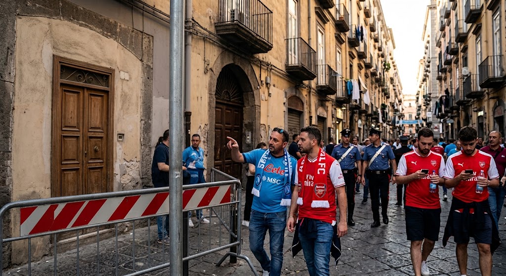 Stop alcolici Napoli-Arsenal: divieto di bevande alcoliche e superalcoliche in alcune zone del centro dalle 12 del 9 settembre alle 2 del 10.