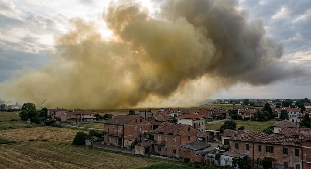 Odore acre nell&rsquo;Agro Aversano, diverse segnalazioni dai cittadini. Individuata una fuoriuscita da un silos PPG a Caivano.