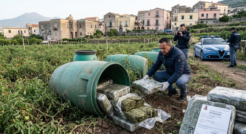 Trovati 74 chili di marijuana a Gragnano, in provincia di Napoli. Ecco cosa sappiamo sul ritrovamento e quali dettagli restano da chiarire.