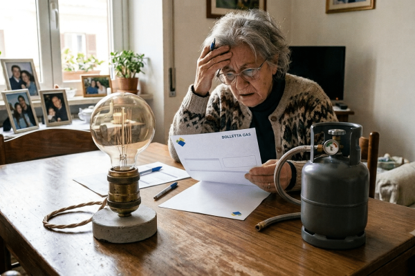 Rincari luce e gas in Campania, bollette in aumento fino al 38,3% tra settembre e dicembre 2026: ecco le stime provincia per provincia.