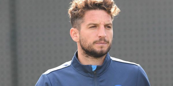 NAPLES, ITALY - FEBRUARY 15: Dries Mertens of Napoli during a training session on February 15, 2022 in Naples, Italy. (Photo by SSC NAPOLI/SSC NAPOLI via Getty Images)