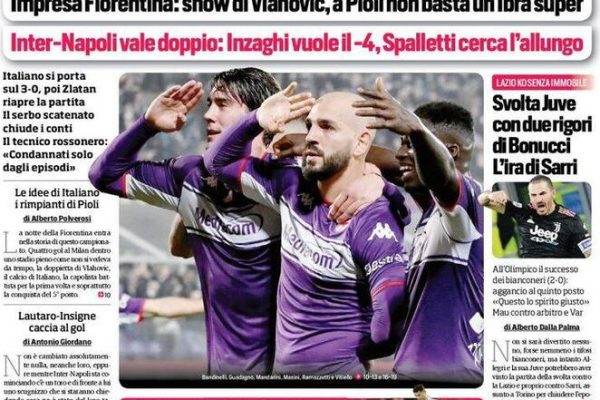 Prima Pagina Corriere dello Sport