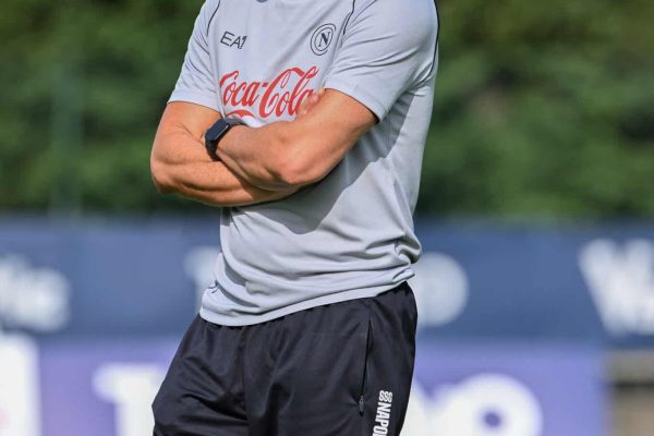 DIMARO, ITALY - JULY 14: SSC Napoli Head Coach Antonio Conte during the afternoon training session at Dimaro Sport Center, on July 14 2024 in Dimaro, Italy. (Photo by SSC NAPOLI/SSC NAPOLI via Getty Images)