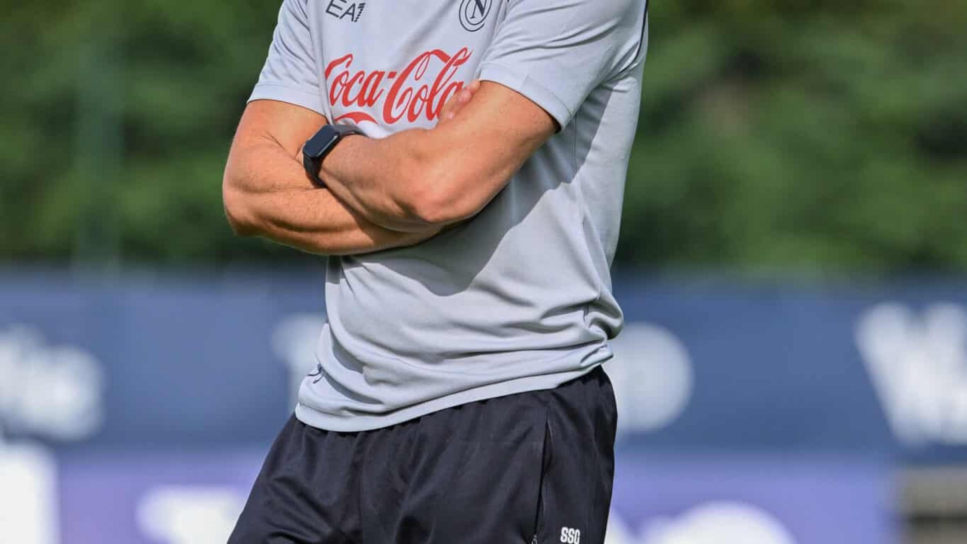 DIMARO, ITALY - JULY 14: SSC Napoli Head Coach Antonio Conte during the afternoon training session at Dimaro Sport Center, on July 14 2024 in Dimaro, Italy. (Photo by SSC NAPOLI/SSC NAPOLI via Getty Images)