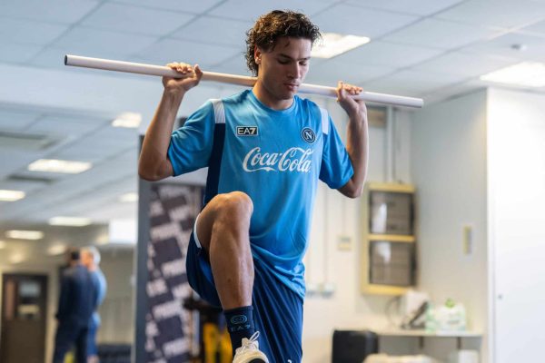 NAPLES, ITALY - JULY 15: Antonio Vergara undergoes their first physical tests at the SSC Napoli Training Center in Castel Volturno ahead of the 2026/27 season. Photo by SSC NAPOLI/SSC NAPOLI via Getty Images)