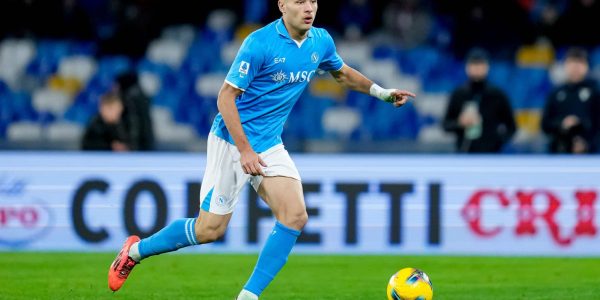 Alessandro Buongiorno of SSC Napoli during the serie Serie A Enilive match between SSC Napoli and SS Lazio at Stadio Diego Armando Maradona on December 08, 2024 in Naples, Italy  (Photo by Giuseppe Maffia/NurPhoto via Getty Images)