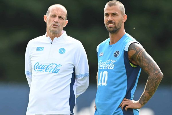 DIMARO, ITALY - JULY 19: Max Allegri of Napoli on July 19, 2026 in Dimaro, Italy. (Photo by SSC NAPOLI/SSC NAPOLI via Getty Images)