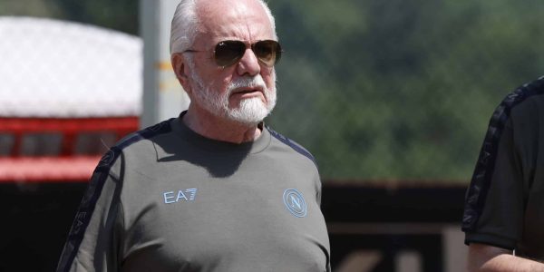 Aurelio de Laurentiis is owning Napoli during day 8 of the preseason training camp of SSC Napoli in Dimaro Folgarida, Trento, Italy, on July 18, 2024. (Photo by Ciro De Luca/NurPhoto via Getty Images)