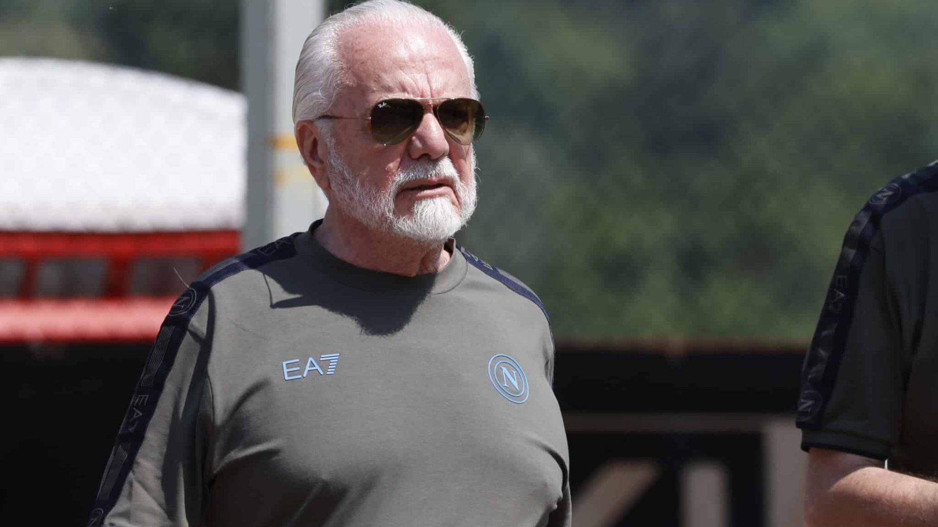 Aurelio de Laurentiis is owning Napoli during day 8 of the preseason training camp of SSC Napoli in Dimaro Folgarida, Trento, Italy, on July 18, 2024. (Photo by Ciro De Luca/NurPhoto via Getty Images)