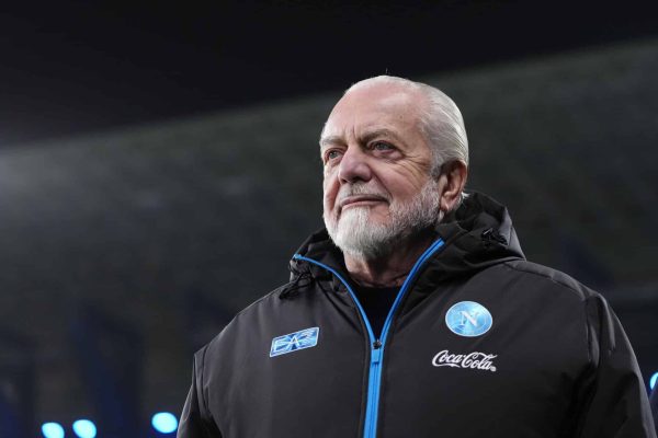 Napoli president Aurelio De Laurentis prior the Supercoppa Italiana final match between SSC Napoli v Bologna FC 1909 at King Saud University Stadium on December 22, 2025 in Riyadh, Saudi Arabia. (Photo by Jose Breton/Pics Action/NurPhoto via Getty Images)