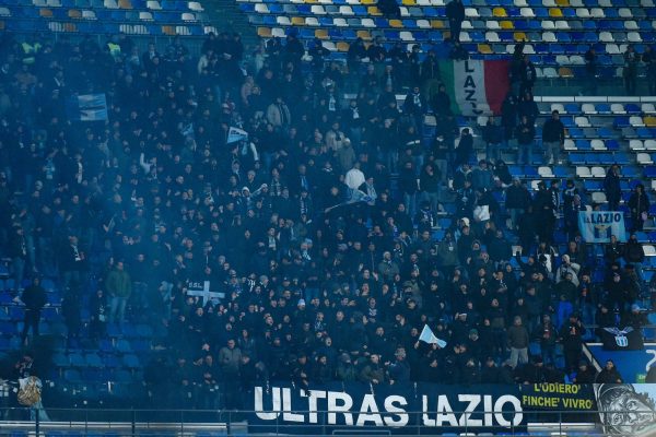 Supporters of SS Lazio during the Serie A TIM match between SSC Napoli and SS Lazio at Stadio Diego Armando Maradona Naples Italy on 3 March 2023. (Photo by Franco Romano/NurPhoto via Getty Images)