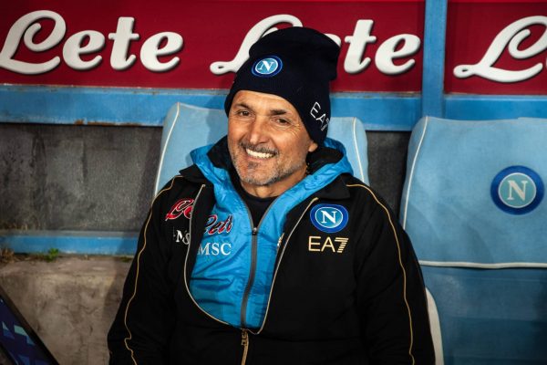 NAPLES, ITALY - FEBRUARY 12: Luciano Spalletti manager of SSC Napoli during the Serie A match between SSC Napoli and US Cremonese at Stadio Diego Armando Maradona on February 12, 2023 in Naples, Italy. (Photo by Ivan Romano/Getty Images)