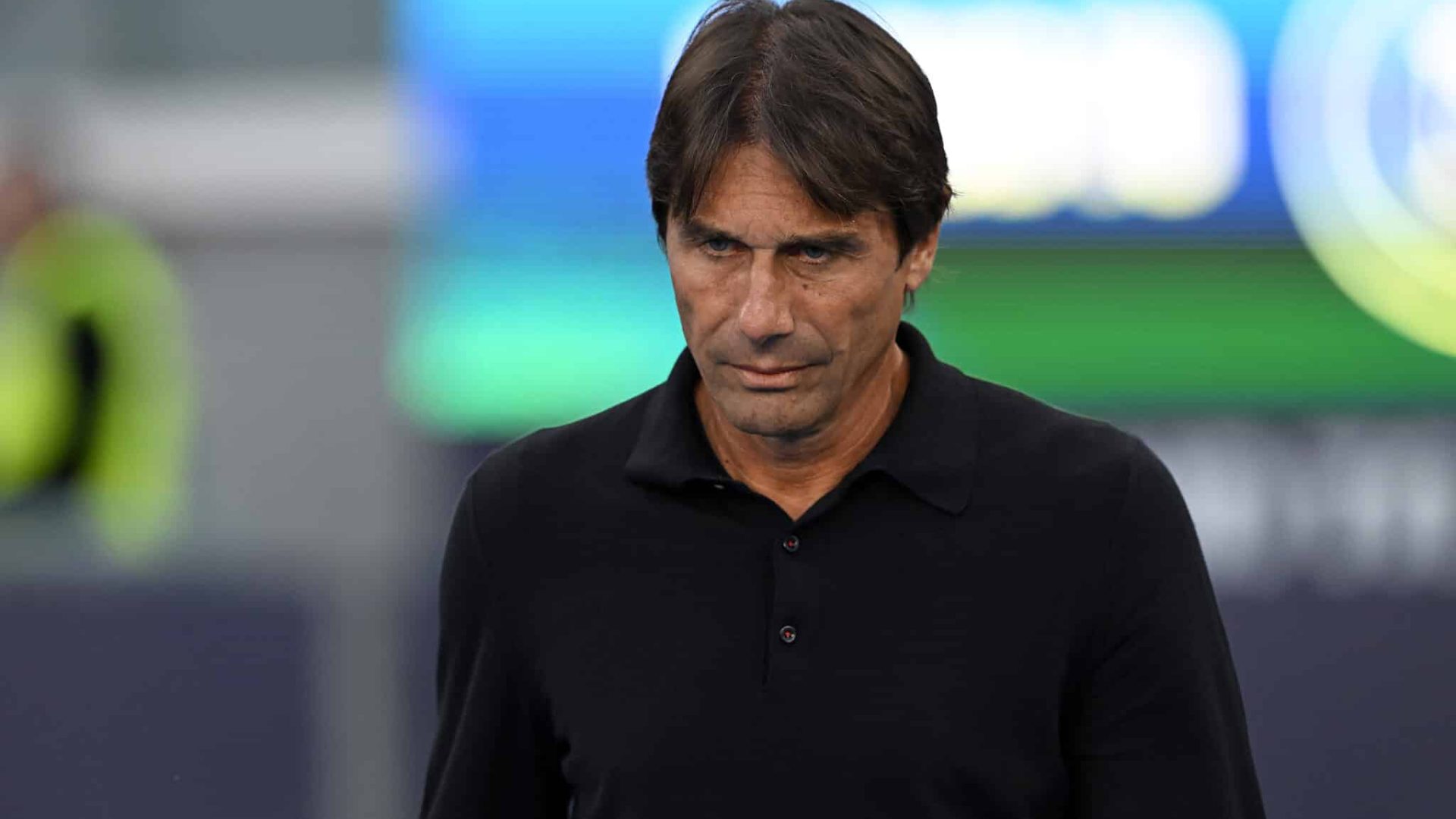 NAPLES, ITALY - OCTOBER 04: Antonio Conte SSC Napoli head coach during the Serie A match between Napoli and Como at Stadio Diego Armando Maradona on October 04, 2024 in Naples, Italy. (Photo by Francesco Pecoraro/Getty Images)
