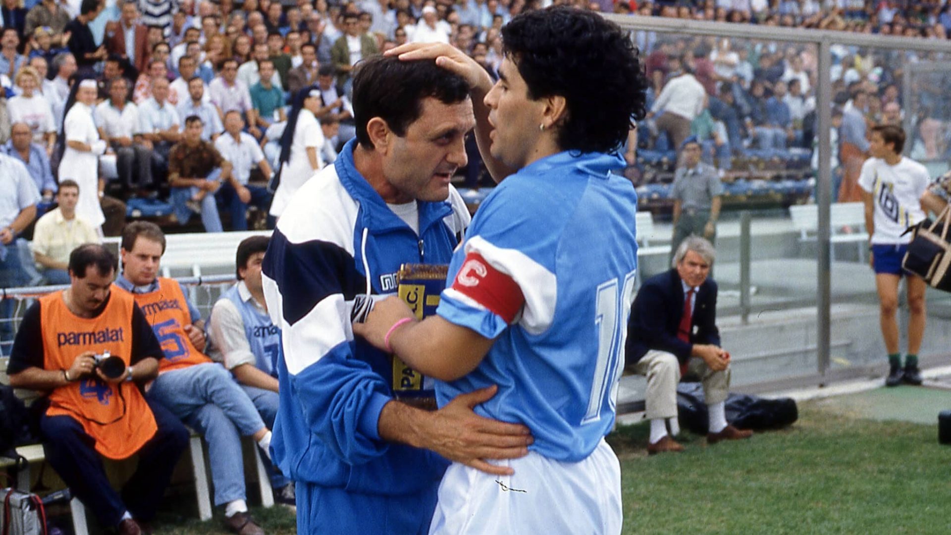 Salvatore Carmando e Diego Armando Maradona