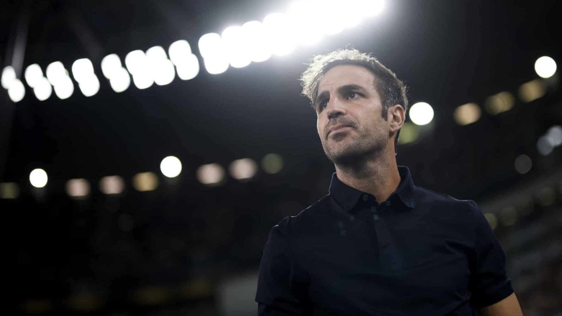 ALLIANZ STADIUM, TURIN, ITALY - 2024/08/19: Cesc Fabregas, head coach of Como 1907, looks on prior to the Serie A football match between Juventus FC and Como 1907. Juventus FC won 3-0 over Como 1907. (Photo by Nicol&ograve; Campo/LightRocket via Getty Images)