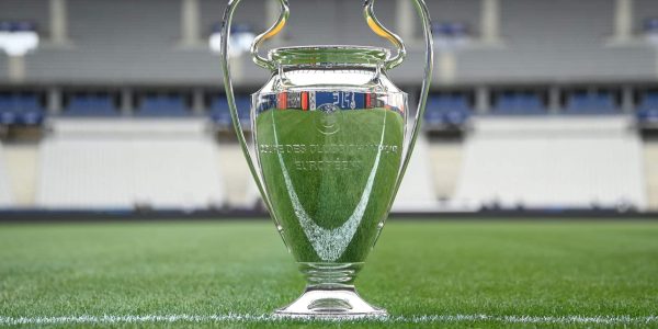 PARIS, FRANCE - MAY 26: The Champions League trophy is seen ahead of the 2022 UEFA Champions League Final on May 26, 2022 in Paris, France. (Photo by Michael Regan - UEFA/UEFA via Getty Images)
