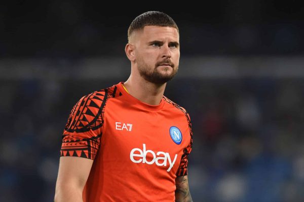Nikita Contini of SSC Napoli warms up before the Serie A TIM match between SSC Napoli and US Sassuolo at Stadio Diego Armando Maradona Naples Italy on 27 August 2023. (Photo by Franco Romano/NurPhoto via Getty Images)