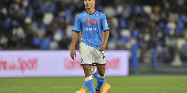 NAPLES, ITALY - 2021/09/06: Antonio Vergara player of Napoli, during the friendly match between Napoli vs Benevento final result 1-5, match played at the Diego Armando Maradona stadium. (Photo by Vincenzo Izzo/LightRocket via Getty Images)