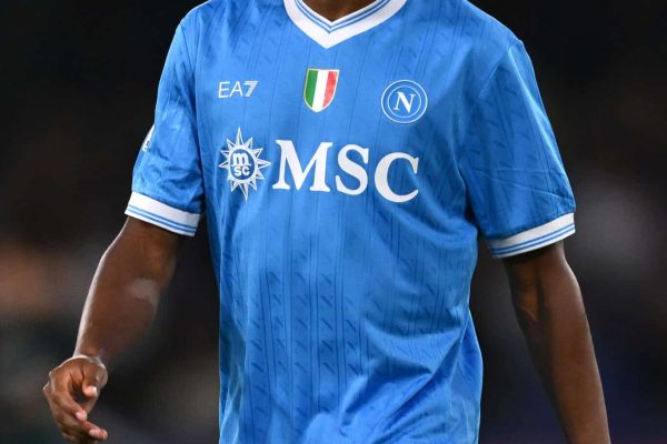 NAPLES, ITALY - OCTOBER 05: David Neres of Napoli looks during the Serie A match between SSC Napoli and Genoa CFC at Stadio Diego Armando Maradona on October 05, 2025 in Naples, Italy. (Photo by Image Photo Agency/Getty Images)