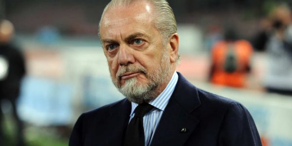 NAPLES, ITALY - MARCH 01:  Aurelio De Laurentis, President of Napoli before the Serie A match between SSC Napoli vs Juventus FC at Stadio San Paolo on March 1, 2013 in Naples, Italy.  (Photo by Giuseppe Bellini/Getty Images)