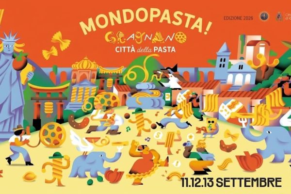 Festa della Pasta a Gragnano, al via oggi MONDOPASTA!: degustazioni, chef, musica e sapori dal mondo dall’11 al 13 settembre.