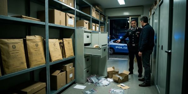 Furto nel deposito giudiziario di Giugliano: rubati smartphone sequestrati ad Angelo Napolitano. Indagano i Carabinieri.