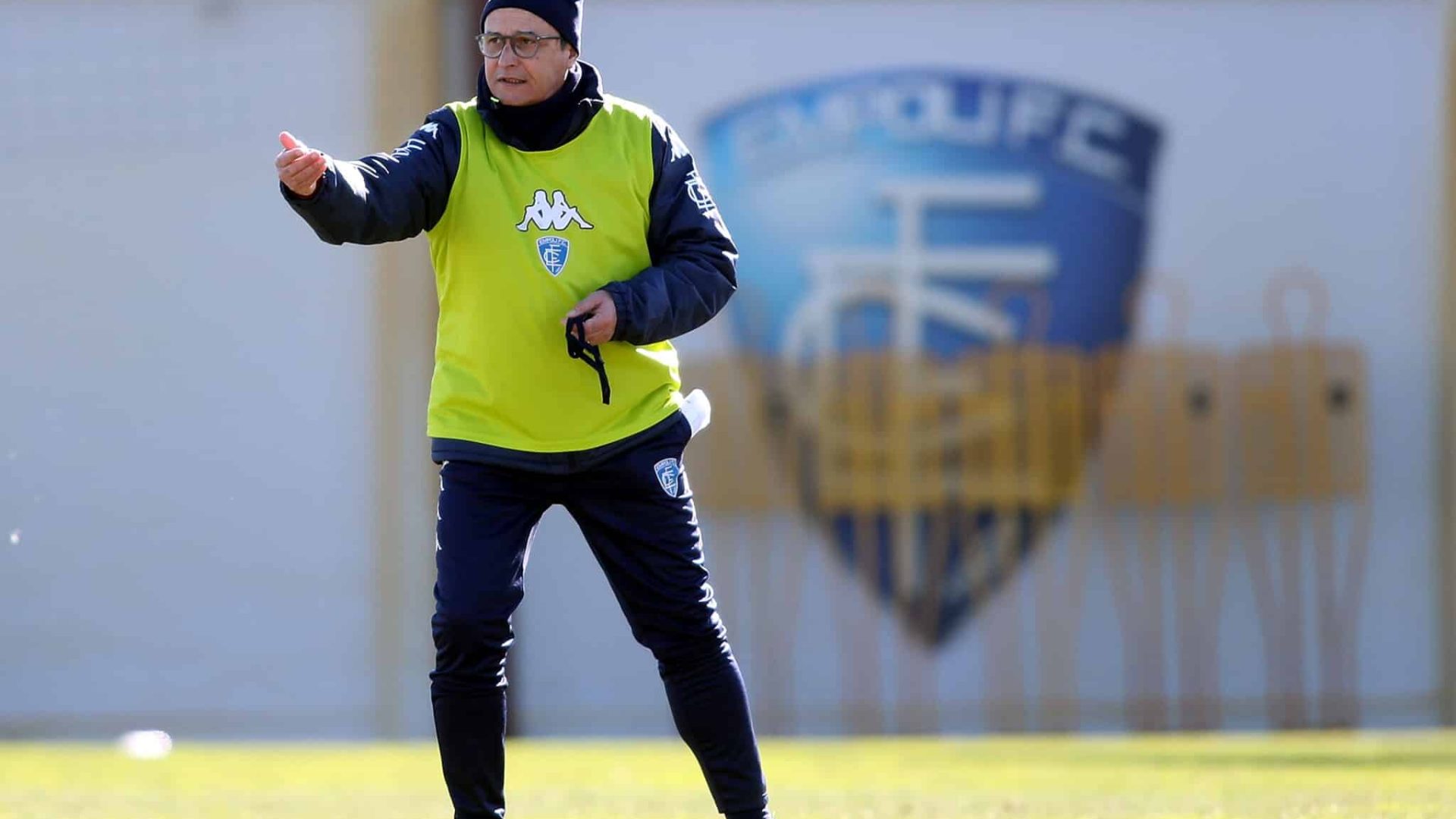 EMPOLI, ITALY - FEBRUARY 05: Pasquale Marino manager of Empoli FC during the training session on February 5, 2020 in Empoli, Italy.  (Photo by Gabriele Maltinti/Getty Images)