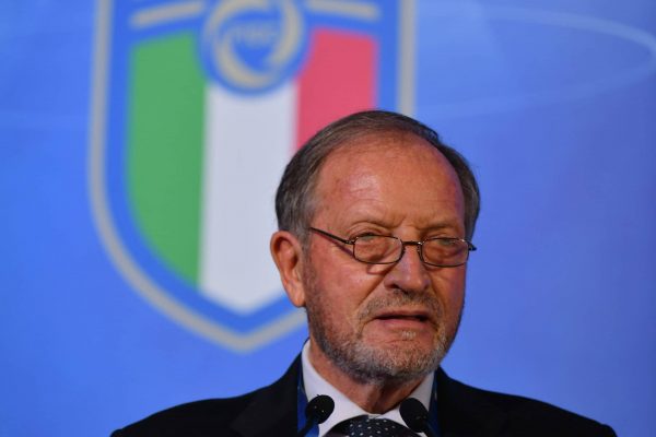 ROME, ITALY - FEBRUARY 22:  Renzo Ulivieri attends the FIGC Elective Assembly at Cavalieri Waldorf Astoria Hotel on February 21, 2021 in Rome, Italy.  (Photo by Marco Rosi/Getty Images)