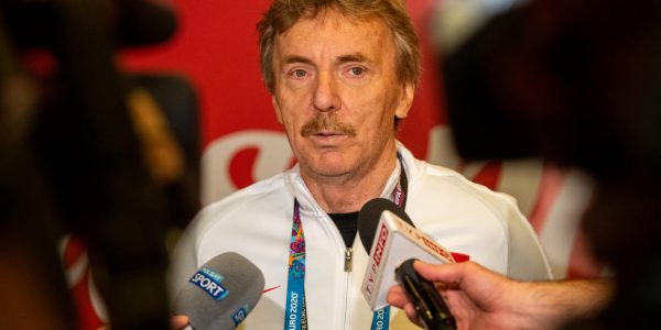 GDANSK, POLAND - JUNE 13: (BILD ZEITUNG OUT) Head of the Polish Football Association Zbigniew Boniek gives an the interview during the Poland Training Session - UEFA Euro 2020 at PGE Arena on June 13, 2021 in Gdansk, Poland. (Photo by Mateusz Slodkowski/DeFodi Images via Getty Images)