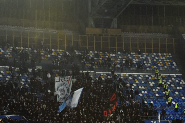 SS Lazio Fans during the Serie A match between SSC Napoli and SS Lazio at Stadio Diego Armando Maradona Naples Italy on 28 November 2021. (Photo by Franco Romano/NurPhoto via Getty Images)