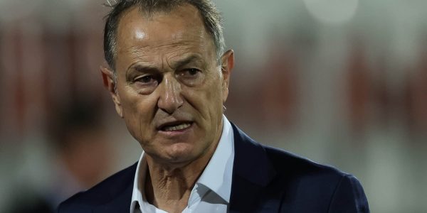 NOVI SAD, SERBIA - JUNE 06: Head coach Giovanni de Biasi of Azerbaijan looks on during the UEFA Nations League League C Group 3 match between Belarus and Azerbaijan at Stadion Karadjordje on June 06, 2022 in Novi Sad, Serbia. (Photo by Srdjan Stevanovic/Getty Images)