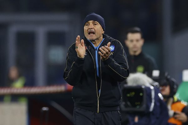 NAPLES, ITALY - DECEMBER 17: Head coach Luciano Spalletti of SSC Napoli gestures during the Friendly match between SSC Napoli vs Villarreal CF on December 17, 2022 in Naples, Italy. (Photo by Matteo Ciambelli/DeFodi Images via Getty Images)