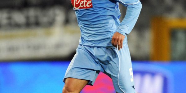 TURIN, ITALY - FEBRUARY 28: Michele Pazienza of Napoli in action during the Serie A match between Juventus and Napoli at the Stadio Olympico di Torino on February 28, 2009 in Turin, Italy. (Photo by Etsuo Hara/Getty Images)