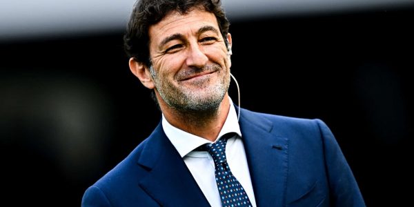 NAPLES, ITALY - JUNE 4: Ciro Ferrara, former captain of Napoli, looks on prior to kick-off in the Serie A match between SSC Napoli and UC Sampdoria at Stadio Diego Armando Maradona on June 4, 2023 in Naples, Italy. (Photo by Simone Arveda/Getty Images)