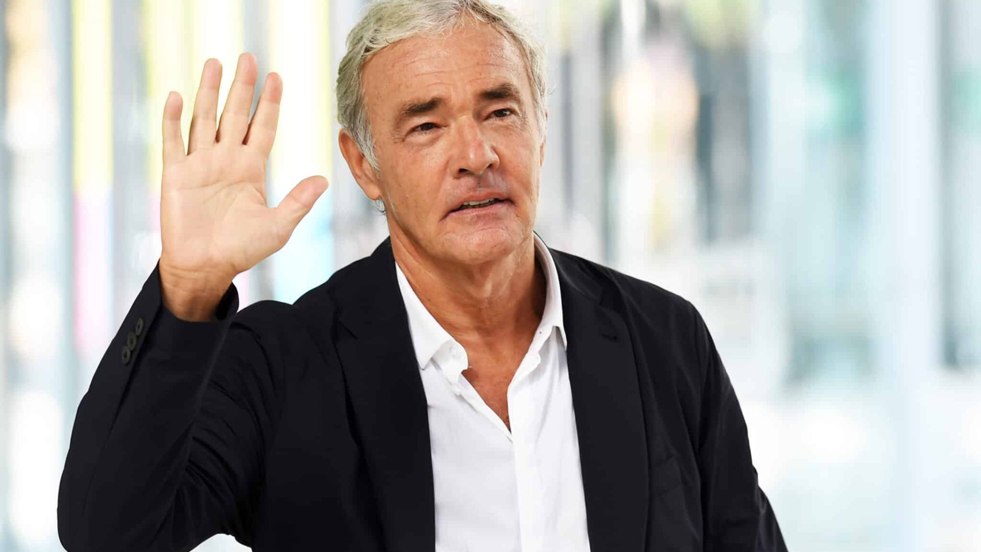 Italian conductor Massimo Giletti attend tv broadcast Non è l'Arena in the MAXXI museum. Rome (Italy), September 28th, 2021 (Photo by Massimo Insabato/Archivio Massimo Insabato/Mondadori Portfolio via Getty Images)