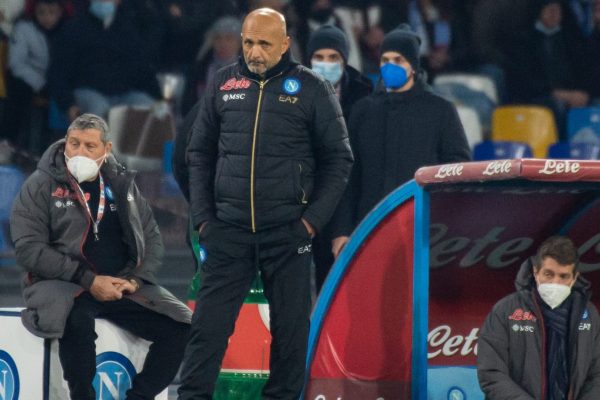 NAPLES, ITALY - DECEMBER 22: Luciano Spalletti manager of SSC Napoli during the Serie A match between SSC Napoli and Spezia Calcio at Stadio Diego Armando Maradona on December 22, 2021 in Naples, Italy. (Photo by Ivan Romano/Getty Images)