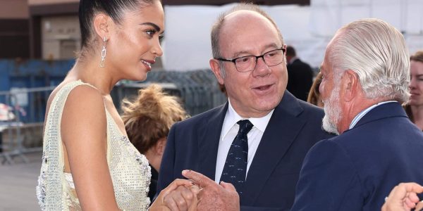 ROME, ITALY - SEPTEMBER 14: Elodie, Carlo Verdone and Aurelio De Laurentiis attend the Paramount+ Italian launch red carpet at Cinecitta on September 14, 2022 in Rome, Italy. (Photo by Ernesto S. Ruscio/Getty Images)