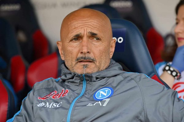 BOLOGNA, ITALY - MAY 28: Luciano Spalletti, Head Coach of SSC Napoli, looks on during the Serie A match between Bologna FC and SSC Napoli at Stadio Renato Dall'Ara on May 28, 2023 in Bologna, Italy. (Photo by Alessandro Sabattini/Getty Images)