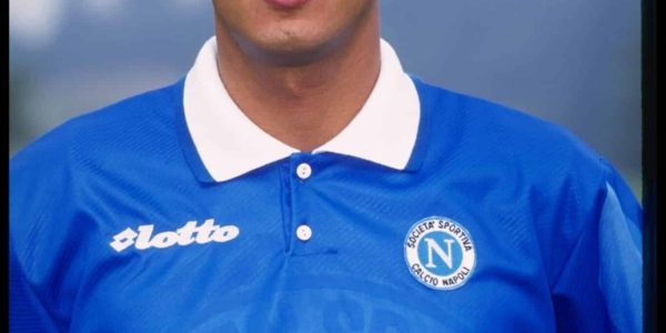 Aug 1996:  A portrait of Arturo Di Napoli of Napoli taken during the club photocall. Mandatory Credit: Allsport UK