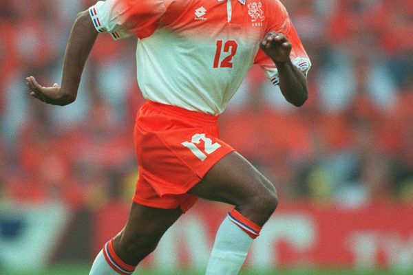 BIRMINGHAM, ENGLAND - June 13: Aron Winter of Holland on the ball during the UEFA Euro 1996 Group A match between Switzerland and Holland at Villa Park on June 13, 1996 in Birmingham, England. (Photo by Stewart Kendall/Sportsphoto/Allstar via Getty Images)