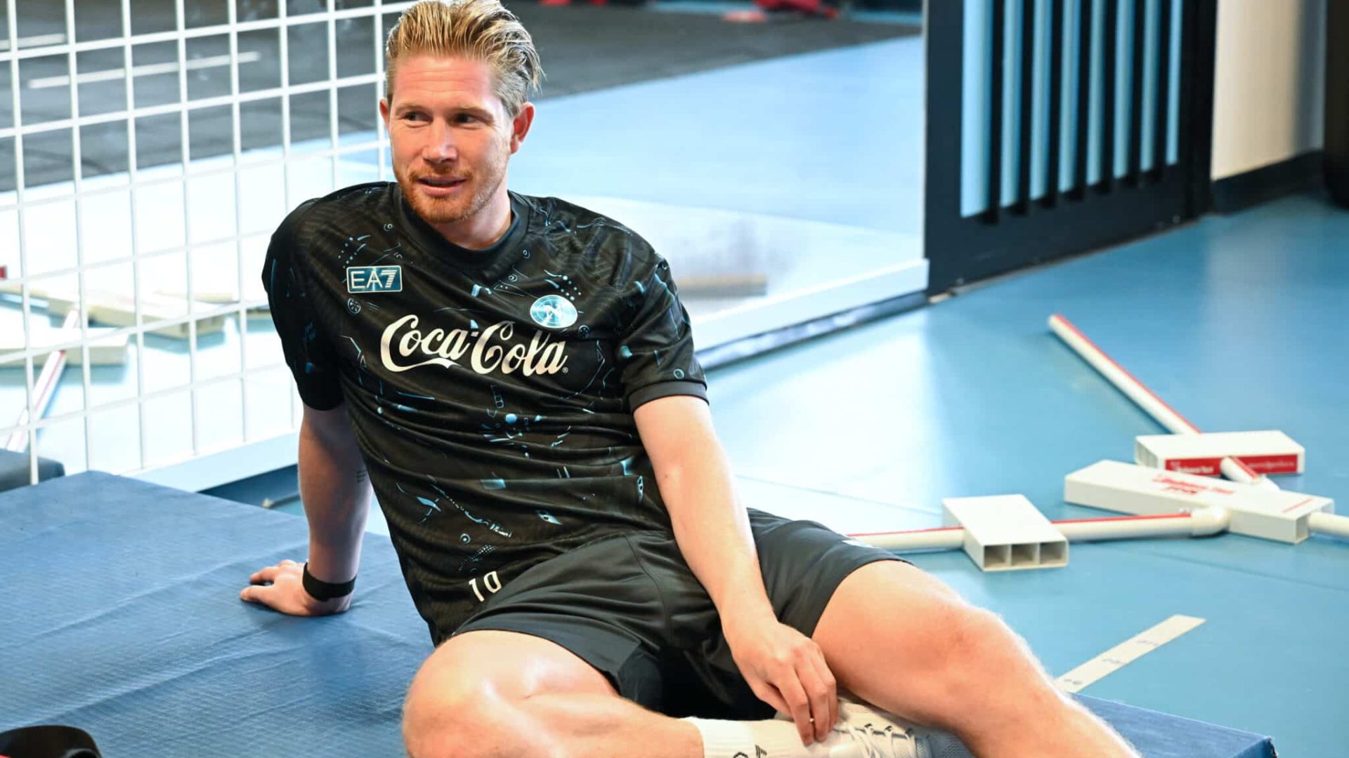 NAPLES, ITALY - JULY 15: Kevin De Bruyne of SSC Napoli attends the first tests of the 2025/26 season at the club’s training center on July 15, 2025 in Castel Volturno, Italy. (Photo by SSC NAPOLI/SSC NAPOLI via Getty Images)