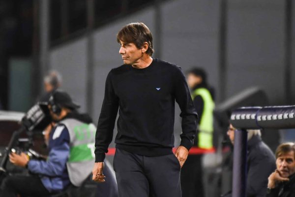 NAPLES, ITALY - OCTOBER 05: Antonio Conte manager of SSC Napoli during the Serie A match between SSC Napoli and Genoa CFC at Stadio Diego Armando Maradona on October 05, 2025 in Naples, Italy. (Photo by Ivan Romano/Getty Images)